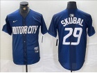 Detroit Tigers #29 Tarik Skubal Blue 2024 City Connect Jersey