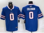 Buffalo Bills #0 Keon Coleman Blue Limited Jersey