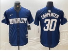 Detroit Tigers #30 Kerry Carpenter Blue 2024 City Connect Jersey