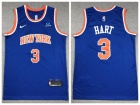 New York Knicks #3 Josh Hart Blue Jersey