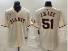 San Francisco Giants #51 Jung Hoo Lee J.H.LEE Cream Cool Base Jersey