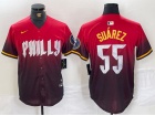 Philadelphia Phillies #55 Ranger Suárez Red City Cool Base Jersey