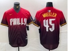 Philadelphia Phillies #45 Zack Wheeler Red City Cool Base Jersey