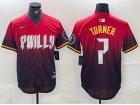 Philadelphia Phillies #7 Trea Turner Red City Cool Base Jersey