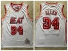 Miami Heat #34 Ray Allen White Throwback Jersey