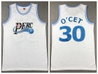 #30 Perc O'Cet White Movie Basketball Jersey