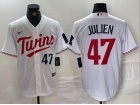 Minnesota Twins #47 Edouard Julien White Limited Player Jersey