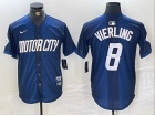 Detroit Tigers #8 Matt Vierling Blue 2024 City Connect Jersey