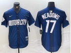 Detroit Tigers #17 Austin Meadows Blue 2024 City Connect Jersey