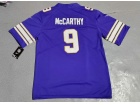 Minnesota Vikings #9 J.J. McCarthy Purple Throwback Limited Jersey