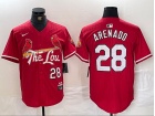 St. Louis Cardinals #28 Nolan Arenado  Red 2024 City Connect Limited Player Jersey