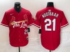 St. Louis Cardinals #21 Lars Nootbaar  Red 2024 City Connect Limited Player Jersey