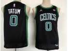 Nike Youth Boston Celtics #0 Jayson Tatum Black Swingman Basketball Jersey