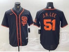 San Francisco Giants #51 Jung Hoo Lee J.H.LEE Black Cool Base Jersey