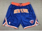 New York Knicks Blue Throwback Shorts