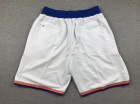 New York Knicks White Throwback Shorts