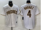 San Diego Padres #4 Luis Arraez White Cool Base Jersey