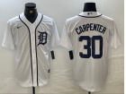 Detroit Tigers #30 Kerry Carpenter White Cool Base Jersey