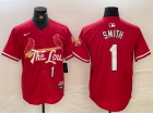 St. Louis Cardinals #1 Ozzie Smith Red 2024 City Connect Limited Player Jersey