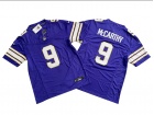 Minnesota Vikings #9 J.J. McCarthy Purple Throwback Limited Jersey