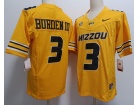 Missouri Tigers #3 Luther Burden III Yellow Jersey