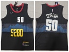 Denver Nuggets #50 Aaron Gordon 2024 Black City Jersey