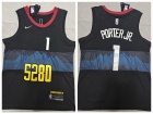 Denver Nuggets #1 Michael Porter Jr. 2024 Black City Jersey