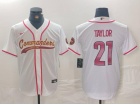 Washington Commanders #21 Sean Taylor White Baseball Jersey