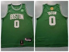 Boston Celtics #0 Jayson Tatum Green with Final Patch Jersey