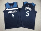 Youth Minnesota Timberwolves #5 Anthony Edwards Navy Blue Jersey