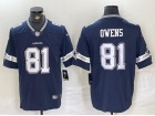 Dallas Cowboys #81 Terrell Owens Blue Limited Jersey