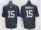 Las Vegas Raiders #15 Gardner Minshew II Black Limited Jersey