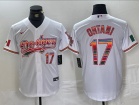 Los Angeles Dodgers #17 Shohei Ohtani White Mexico Numbers Limited Players Jersey