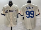 Los Angeles Dodgers #99 Joe Kelly White City Connect Cool Base Jersey