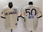 Los Angeles Dodgers #50 Mookie Betts White City Connect Limited Players Jersey