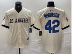 Los Angeles Dodgers #42 Jackie Robinson White City Connect Cool Base Jersey