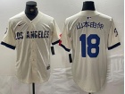 Los Angeles Dodgers #18 山本由伸 White City Connect Cool Base Jersey