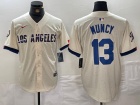 Los Angeles Dodgers #13 Max Muncy White City Connect Cool Base Jersey