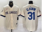 Los Angeles Dodgers #31 Tyler Glasnow White City Connect Cool Base Jersey