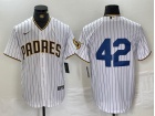 San Diego Padres #42 White Cool Base Jersey