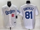 Los Angeles Dodgers #81 Victor Gonzalez White Limited Players Jersey