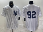 New York Yankees #92 White Nike Cooperstown Collection Player Jersey