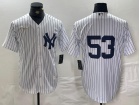 New York Yankees #53 White Cool Base Jersey