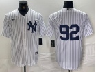 New York Yankees #92 White Cool Base Jersey