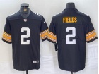 Pittsburgh Steelers #2 Justin Fields Black New Style Limited Jersey