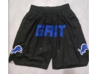 Detroit Lions Black Throwback Short