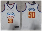 Denver Nuggets #50 Aaron Gordon White 2021 Earned Jersey