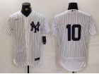 New York Yankees #10 White Flexbase Jersey