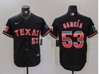 Texas Rangers #53 Adolis García Black Mexico Limited Players Jersey