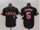 Texas Rangers #5 Corey Seager Black Mexico Limited Players Jersey